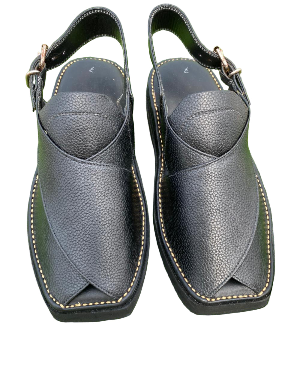 Black kaptan peshawari chappal